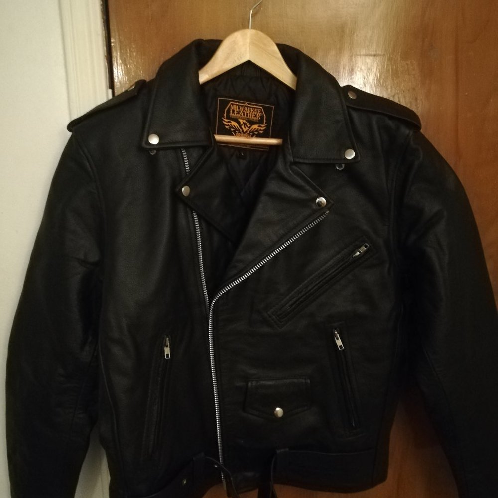 Genuine Leather jacket Milwaukee large